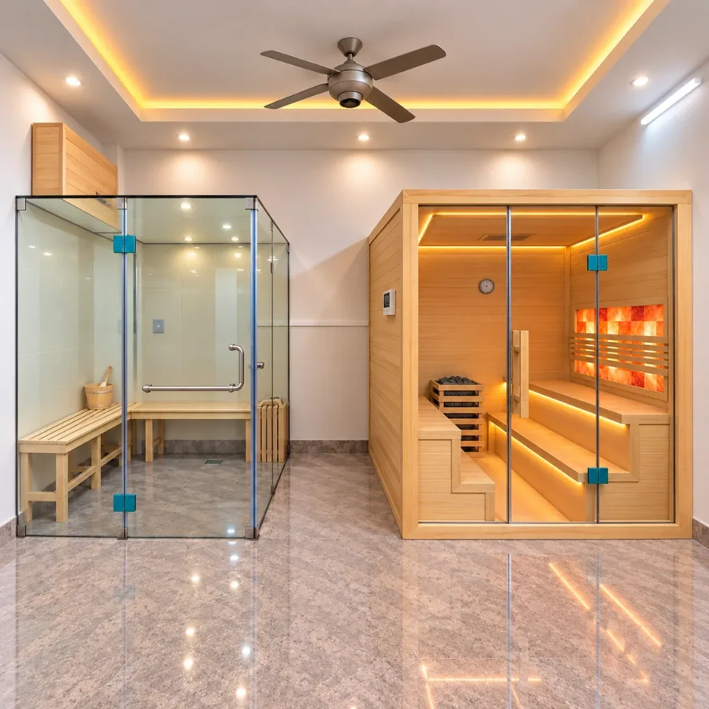 Phòng xông hơi khô ướt kết hợp KU01