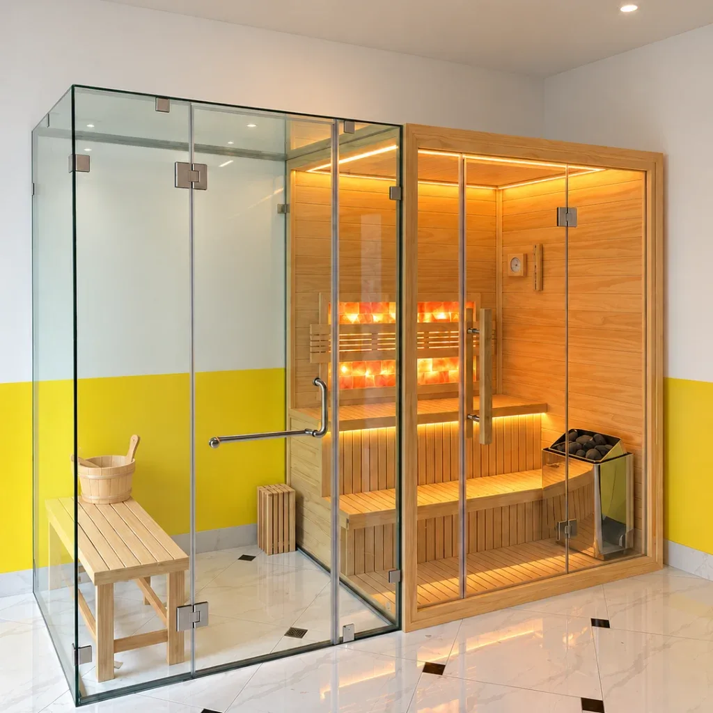 Phòng xông hơi khô ướt kết hợp KU04