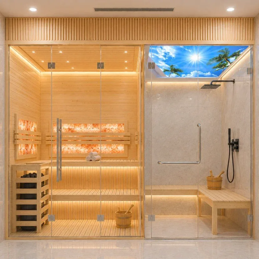 Phòng xông hơi khô ướt kết hợp